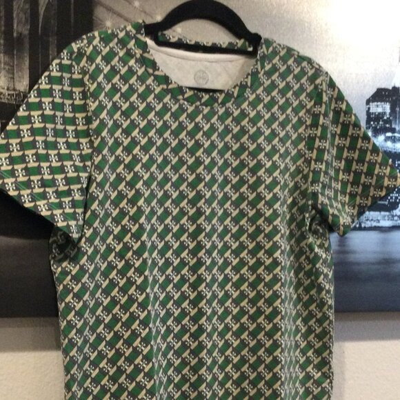 Tory Burch Women Green Logo T-SHIRT SIZE M - Picture 2 of 9